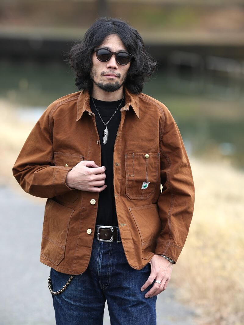 TCB jeans TCBジーンズ Cat Head Jacket Brown Canvas キャットヘッドジャケット ブラウンダック