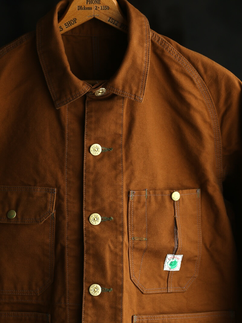 TCB jeans TCBジーンズ Cat Head Jacket Brown Canvas キャットヘッドジャケット ブラウンダック