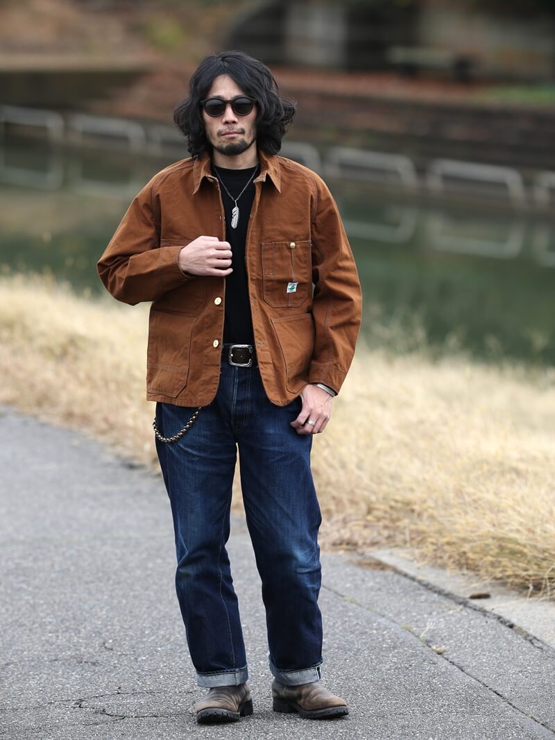 TCB jeans TCBジーンズ Cat Head Jacket Brown Canvas キャットヘッドジャケット ブラウンダック