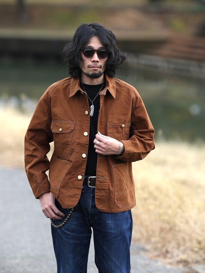 TCB jeans TCBジーンズ Cat Head Jacket Brown Canvas キャットヘッドジャケット ブラウンダック