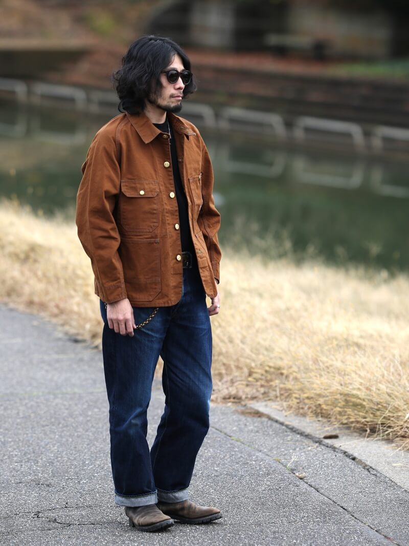 TCB jeans TCBジーンズ Cat Head Jacket Brown Canvas キャットヘッドジャケット ブラウンダック