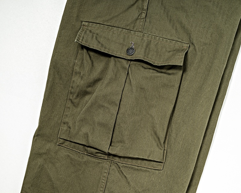 WORKERS ワーカーズ M43 Trousers Mod, OD Herringbone