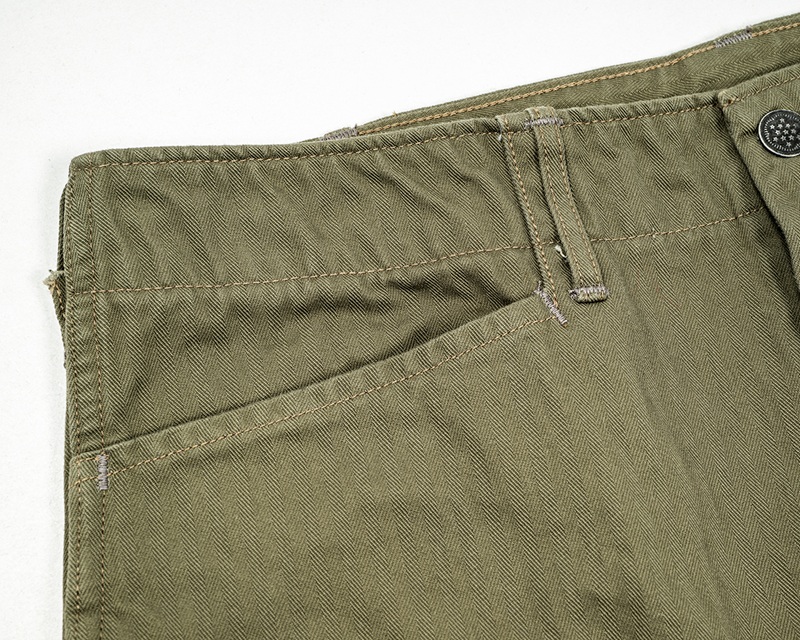 WORKERS ワーカーズ M43 Trousers Mod, OD Herringbone