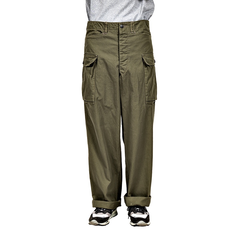 WORKERS ワーカーズ M43 Trousers Mod, OD Herringbone