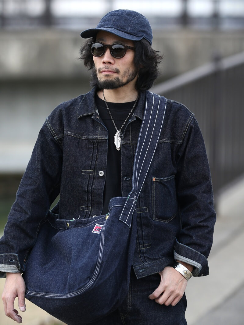 TCB jeans TCBジーンズ News Paper Bag Color Denim Blue ニュースペーパーバッグ カラーデニム ブルー