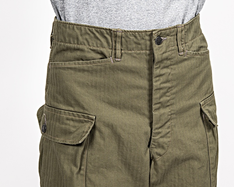 WORKERS ワーカーズ M43 Trousers Mod, OD Herringbone
