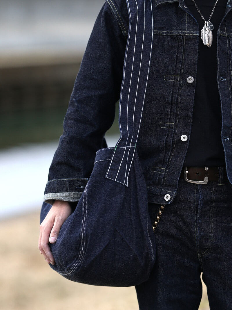 TCB jeans TCBジーンズ News Paper Bag Color Denim Blue ニュースペーパーバッグ カラーデニム ブルー