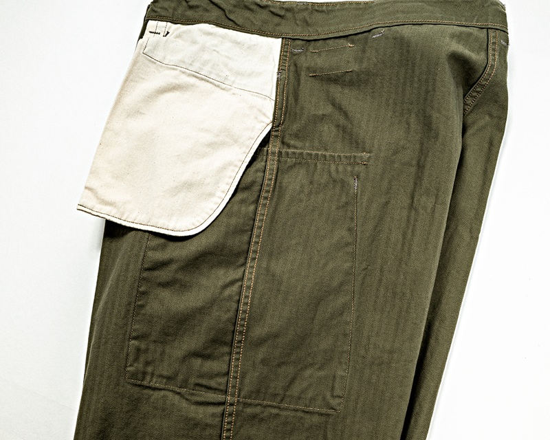 WORKERS ワーカーズ M43 Trousers Mod, OD Herringbone