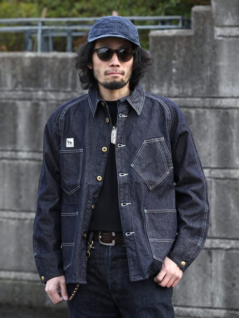 TCB jeans TCBジーンズ TCB BLACK CAT JK DENIM ブラックキャットジャケット カバーオール デニム