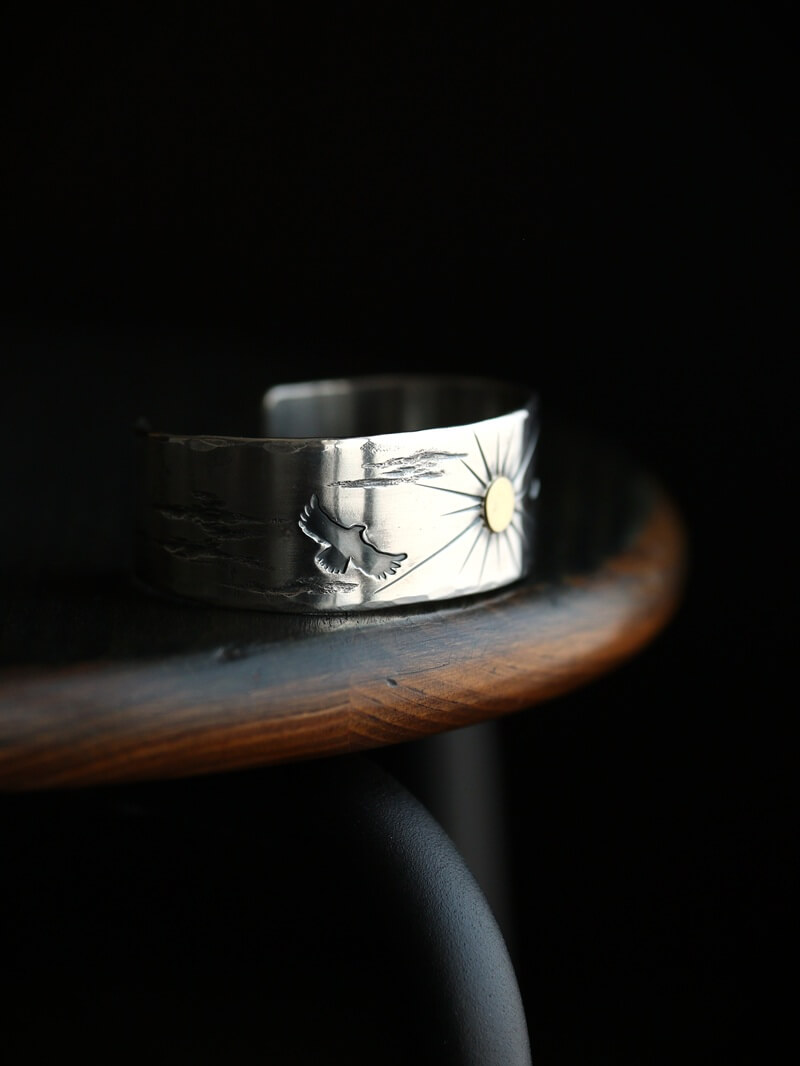 hemlock ヘムロック 別注 Two Eagle Bangle トゥー イーグル バングル