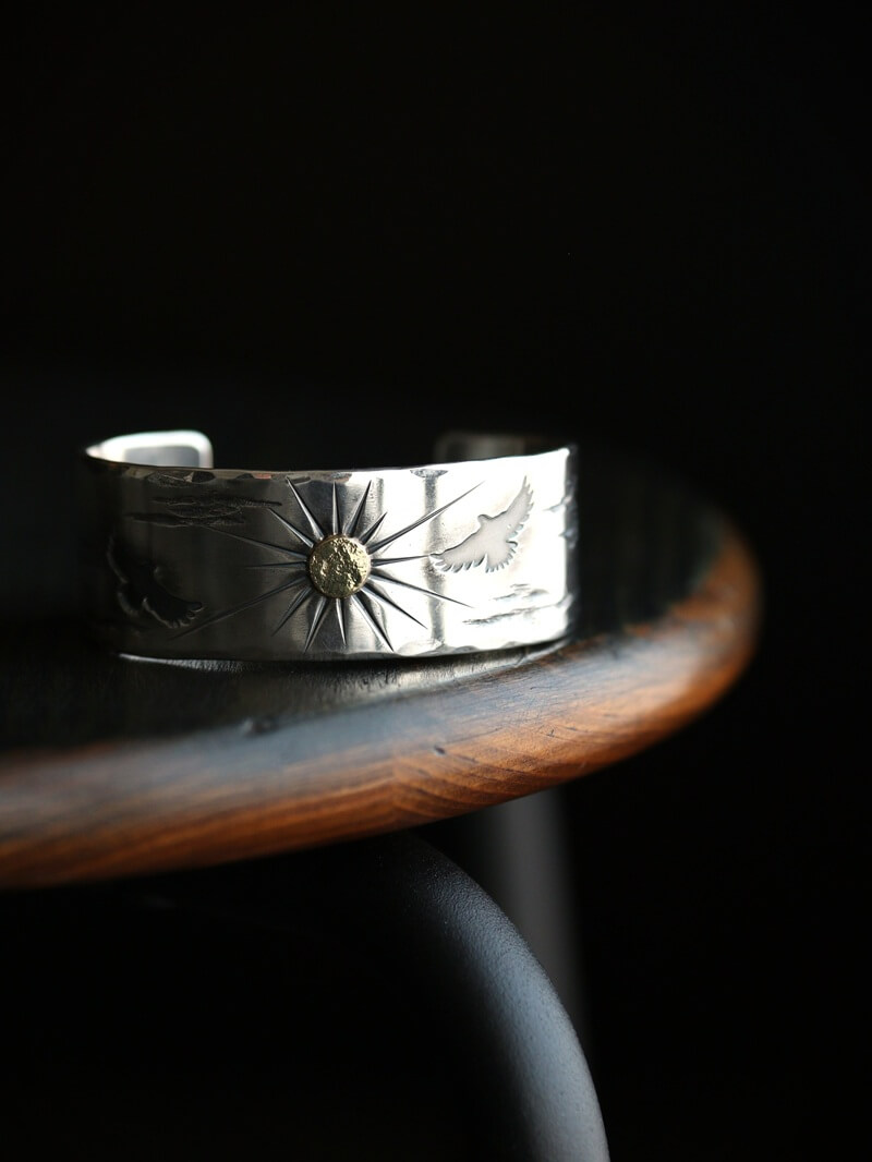 hemlock ヘムロック 別注 Two Eagle Bangle トゥー イーグル バングル