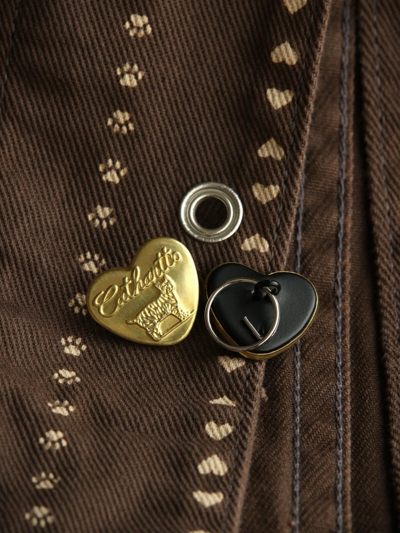 TCB jeans TCBジーンズ Cathartt Chore Coat Brown Paw Stripe キャットハート チョアコート