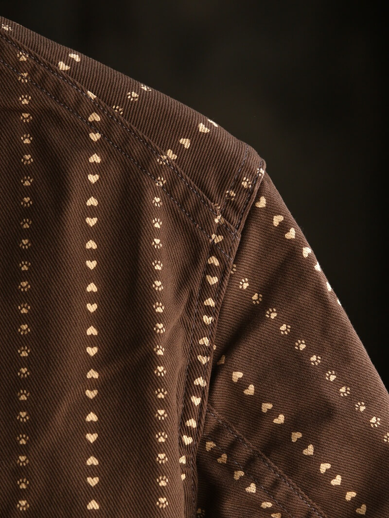 TCB jeans TCBジーンズ Cathartt Chore Coat Brown Paw Stripe キャットハート チョアコート