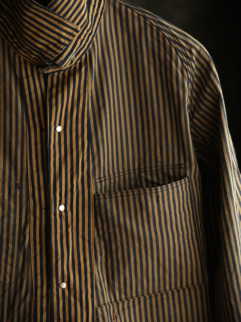 TCB jeans TCBジーンズ Cat Head Jacket Brown Tabby Stripe キャットヘッドジャケット ブラウンヒッコリー