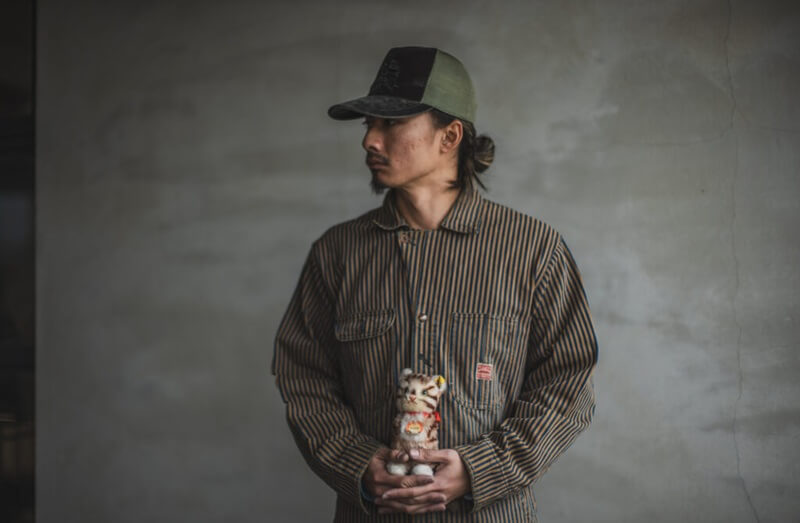 TCB jeans TCBジーンズ Cat Head Jacket Brown Tabby Stripe キャットヘッドジャケット ブラウンヒッコリー