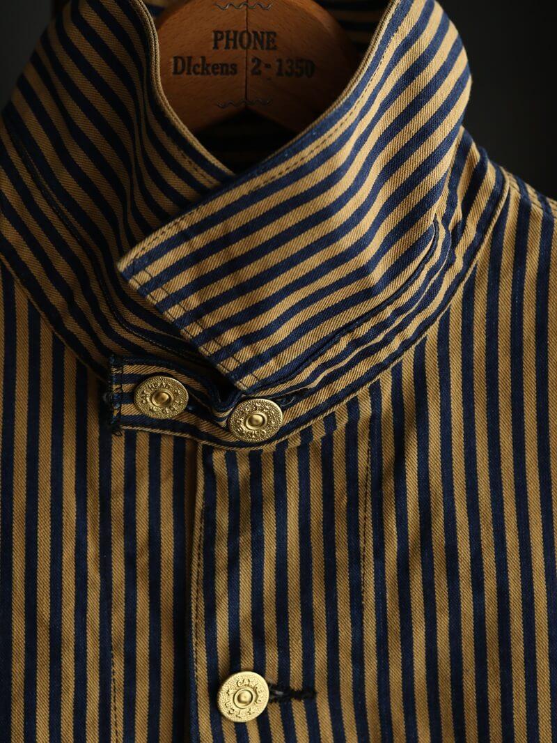 TCB jeans TCBジーンズ Cat Head Jacket Brown Tabby Stripe キャットヘッドジャケット ブラウンヒッコリー