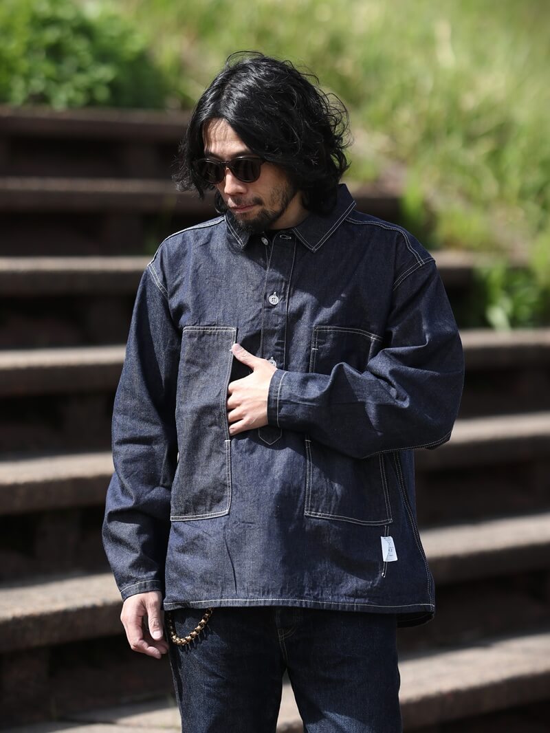 TCB jeans TCBジーンズ Catface Pullover Shirt キャットフェイス プルオーバーシャツ