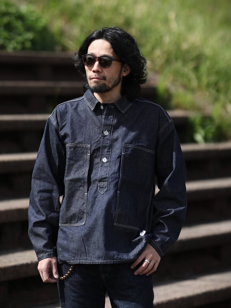 TCB jeans TCBジーンズ Catface Pullover Shirt キャットフェイス プルオーバーシャツ