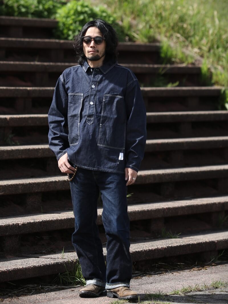 TCB jeans TCBジーンズ Catface Pullover Shirt キャットフェイス プルオーバーシャツ