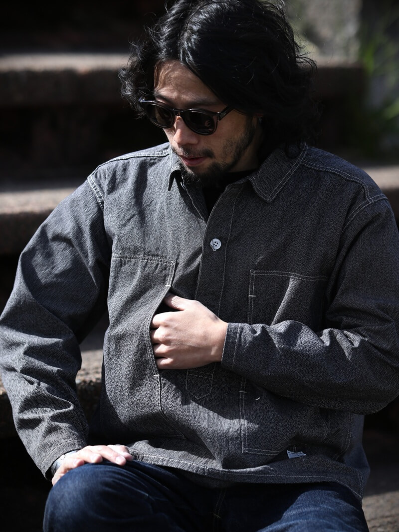TCB jeans TCBジーンズ Black Catface Pullover Shirt キャットフェイス プルオーバーシャツ