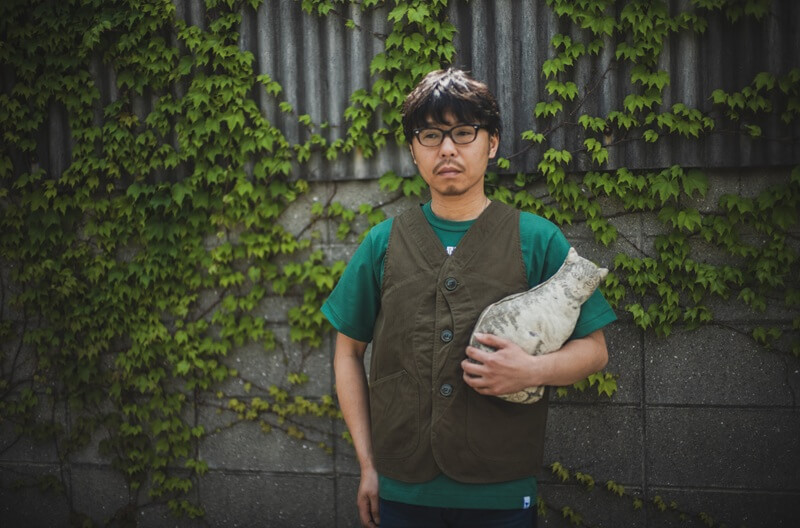 TCB jeans TCBジーンズ Huntsman Vest Neppy Green Herringbone ハンツマンベスト ヘリンボーン