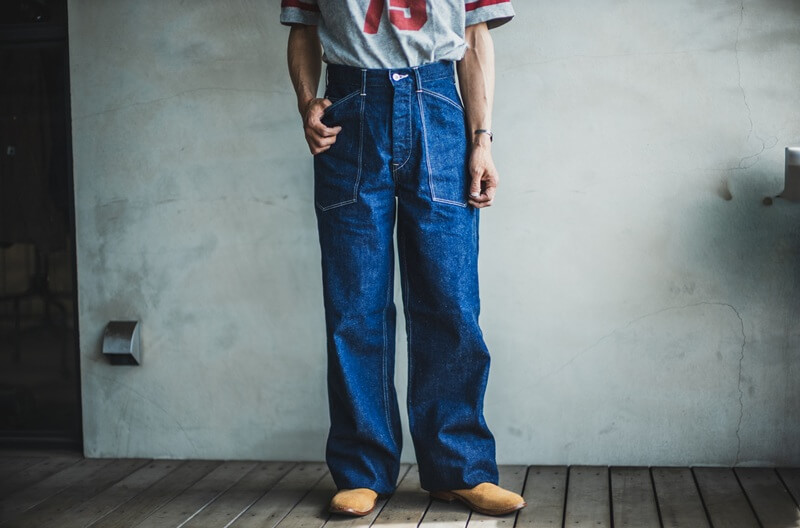 TCB jeans TCBジーンズ Catface Trousers 10.2oz キャットフェイストラウザーズ デニム