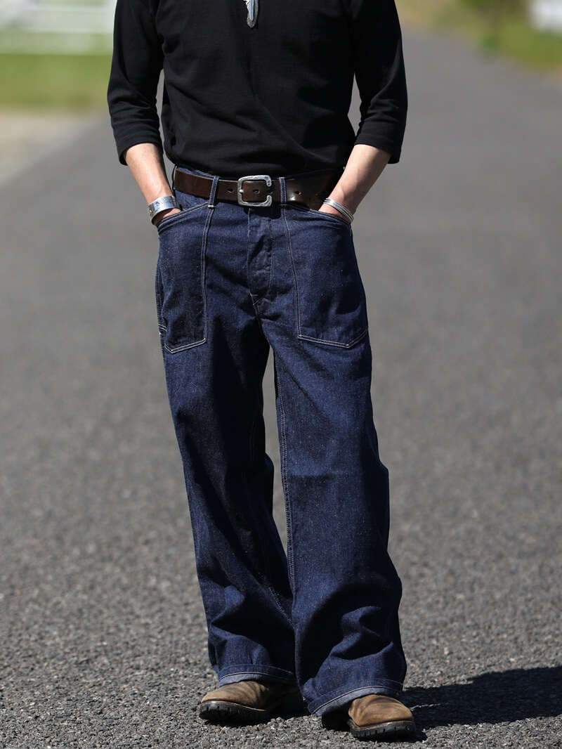 TCB jeans TCBジーンズ Catface Trousers 10.2oz キャットフェイストラウザーズ デニム