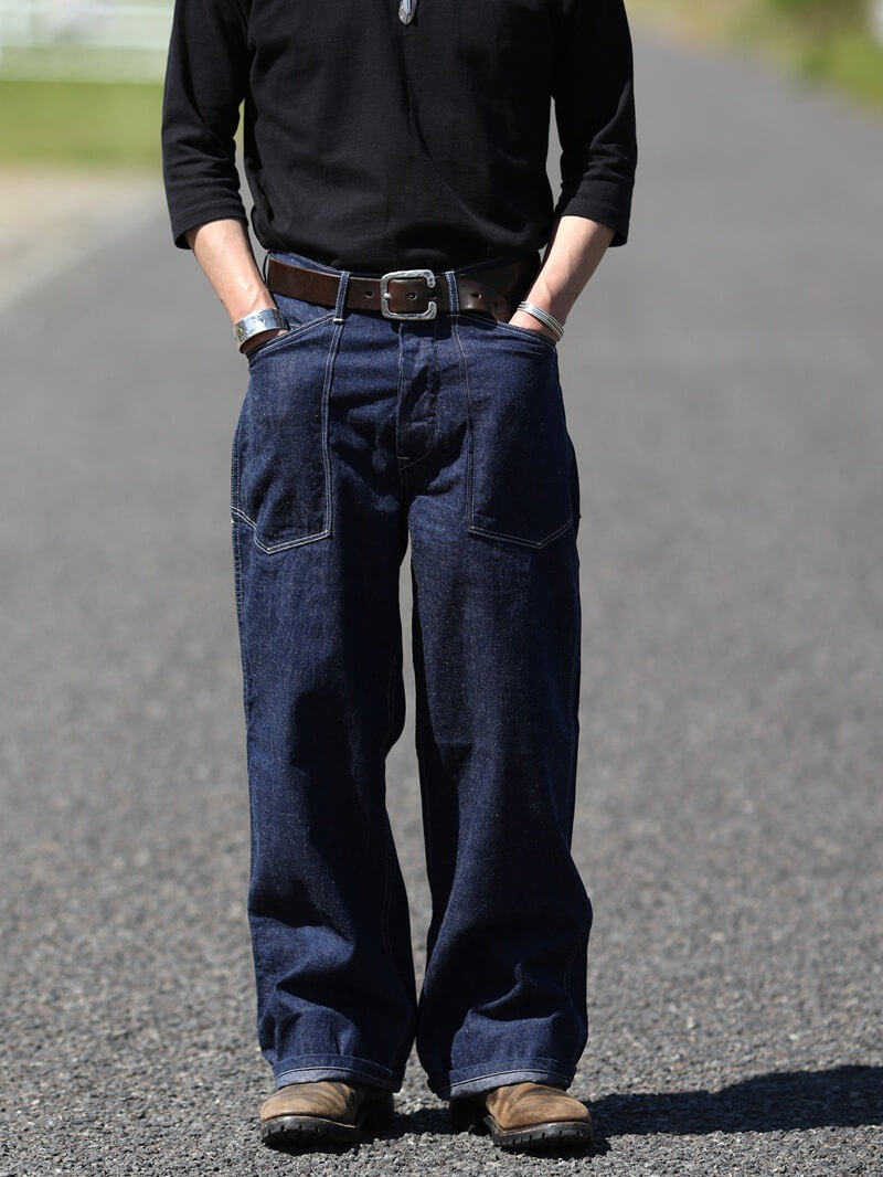 TCB jeans TCBジーンズ Catface Trousers 10.2oz キャットフェイストラウザーズ デニム