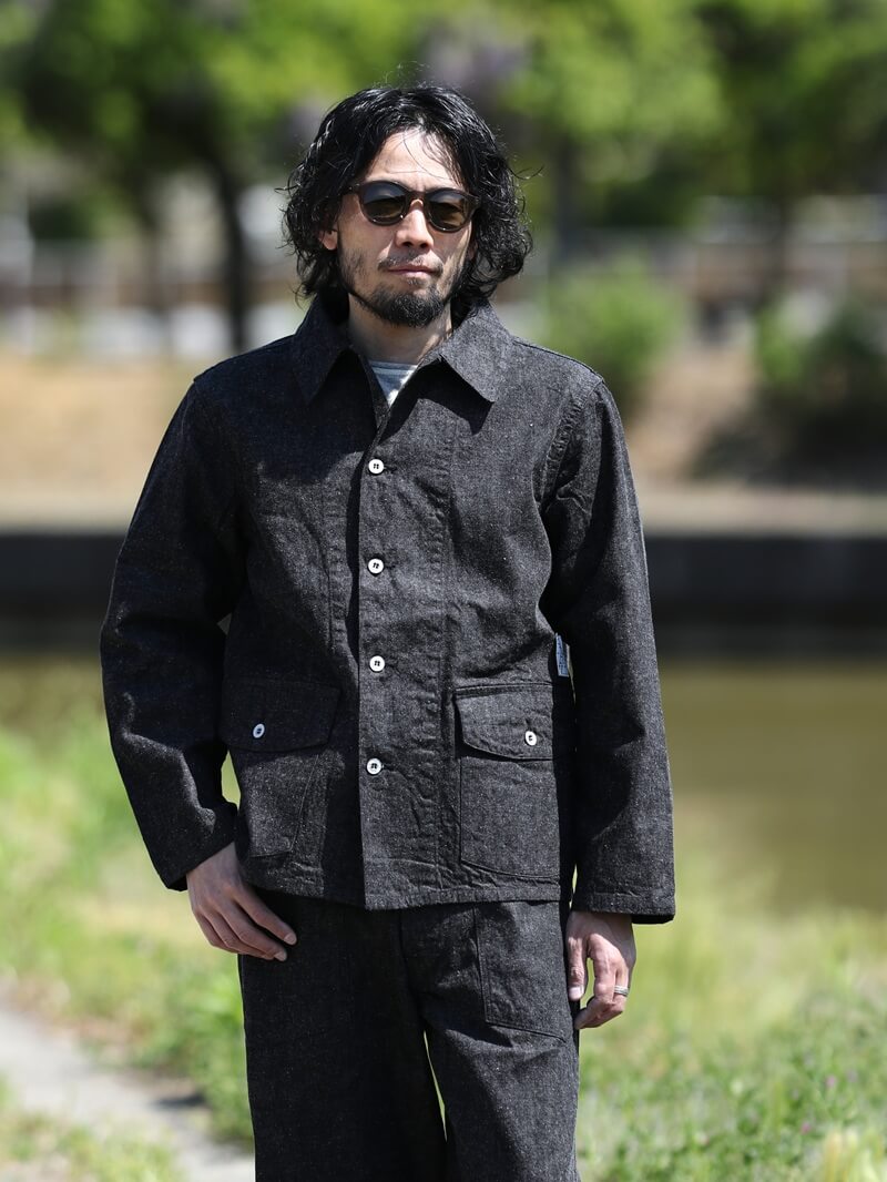 TCB jeans TCBジーンズ Catface Jaclet 10.2oz キャットフェイスジャケット ブラックデニム