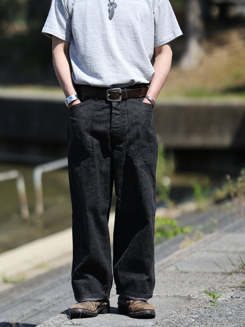 TCB jeans TCBジーンズ Catface Trousers 10.2oz Black Denim キャットフェイストラウザーズ ブラックデニム