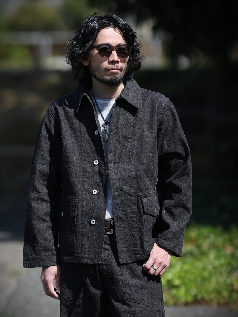 TCB jeans TCBジーンズ Catface Jaclet 10.2oz キャットフェイスジャケット ブラックデニム