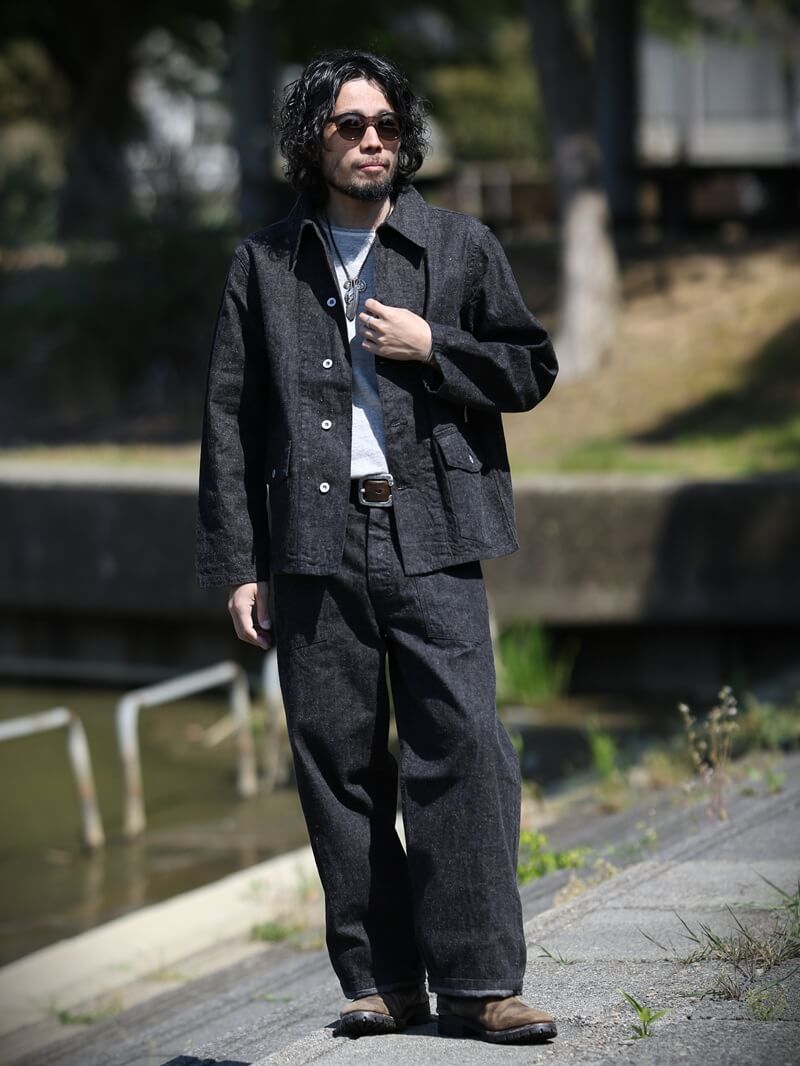 TCB jeans TCBジーンズ Catface Trousers 10.2oz Black Denim キャットフェイストラウザーズ ブラックデニム