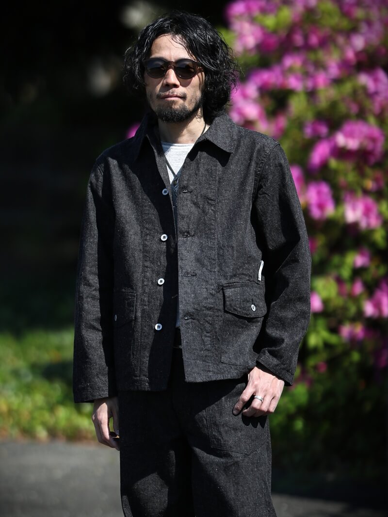 TCB jeans TCBジーンズ Catface Jaclet 10.2oz キャットフェイスジャケット ブラックデニム