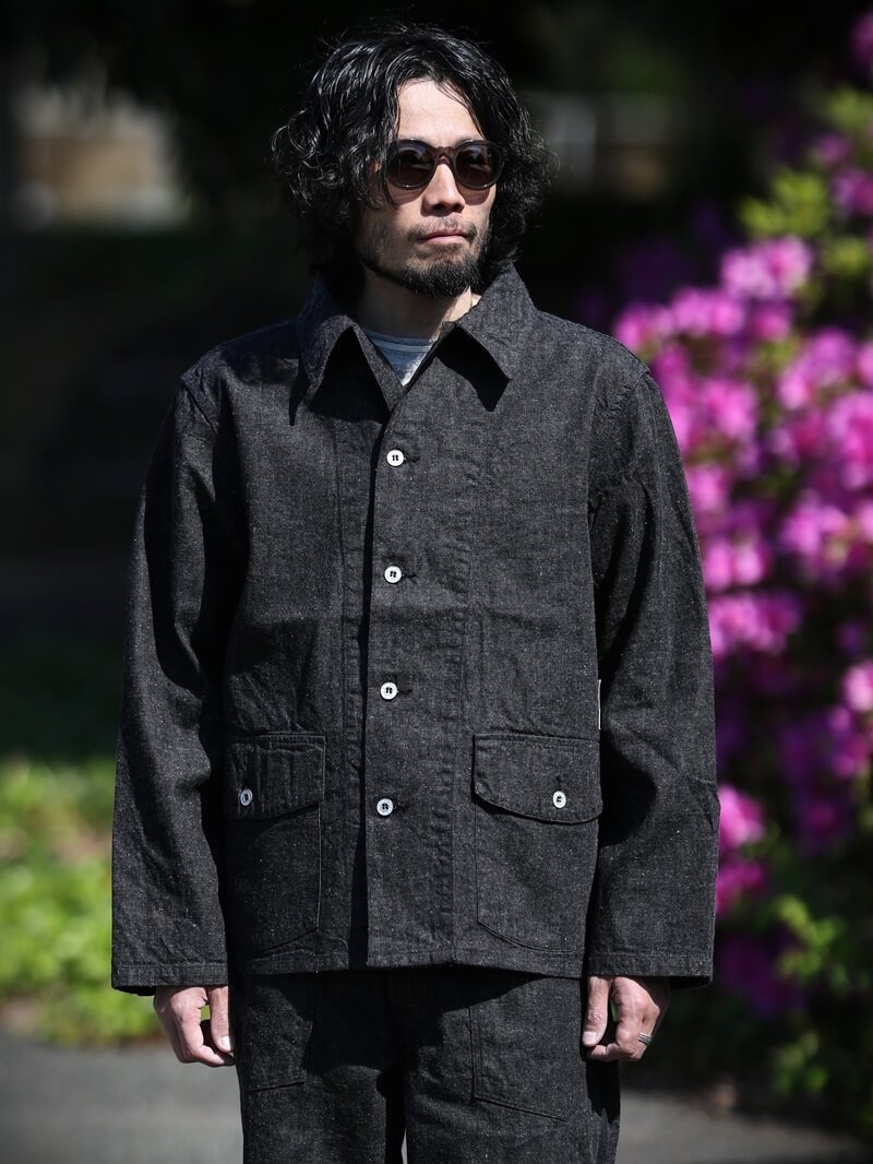 TCB jeans TCBジーンズ Catface Jaclet 10.2oz キャットフェイスジャケット ブラックデニム