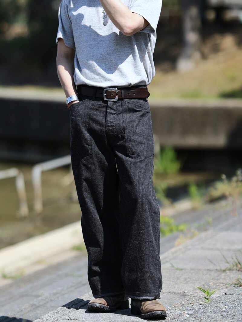 TCB jeans TCBジーンズ Catface Trousers 10.2oz Black Denim キャットフェイストラウザーズ ブラックデニム