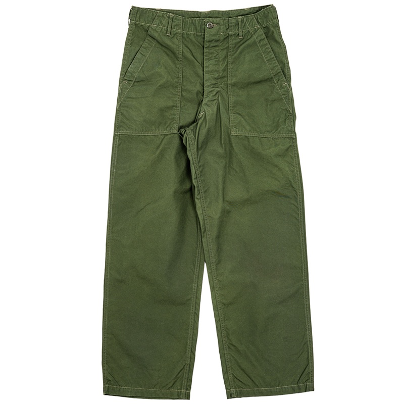 WORKERS ワーカーズ Baker Pants, Trace MIL-838-D, OD Poplin ベイカーパンツ