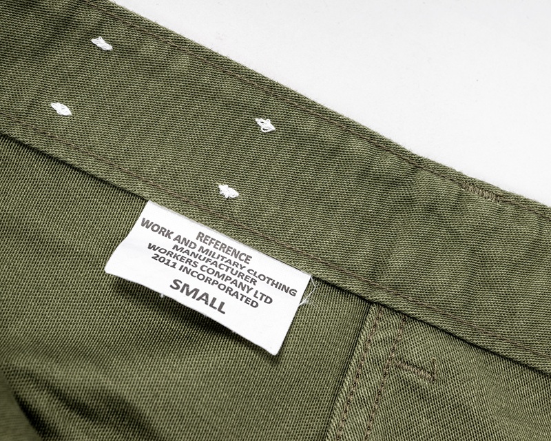 WORKERS ワーカーズ Baker Pants, Trace MIL-838-D, OD Poplin ベイカーパンツ