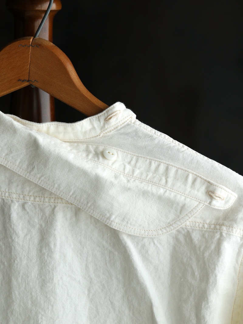TCB jeans TCBジーンズ Detachable Collar Work Shirt  Linen デタッチャブルカラーワークシャツ リネン