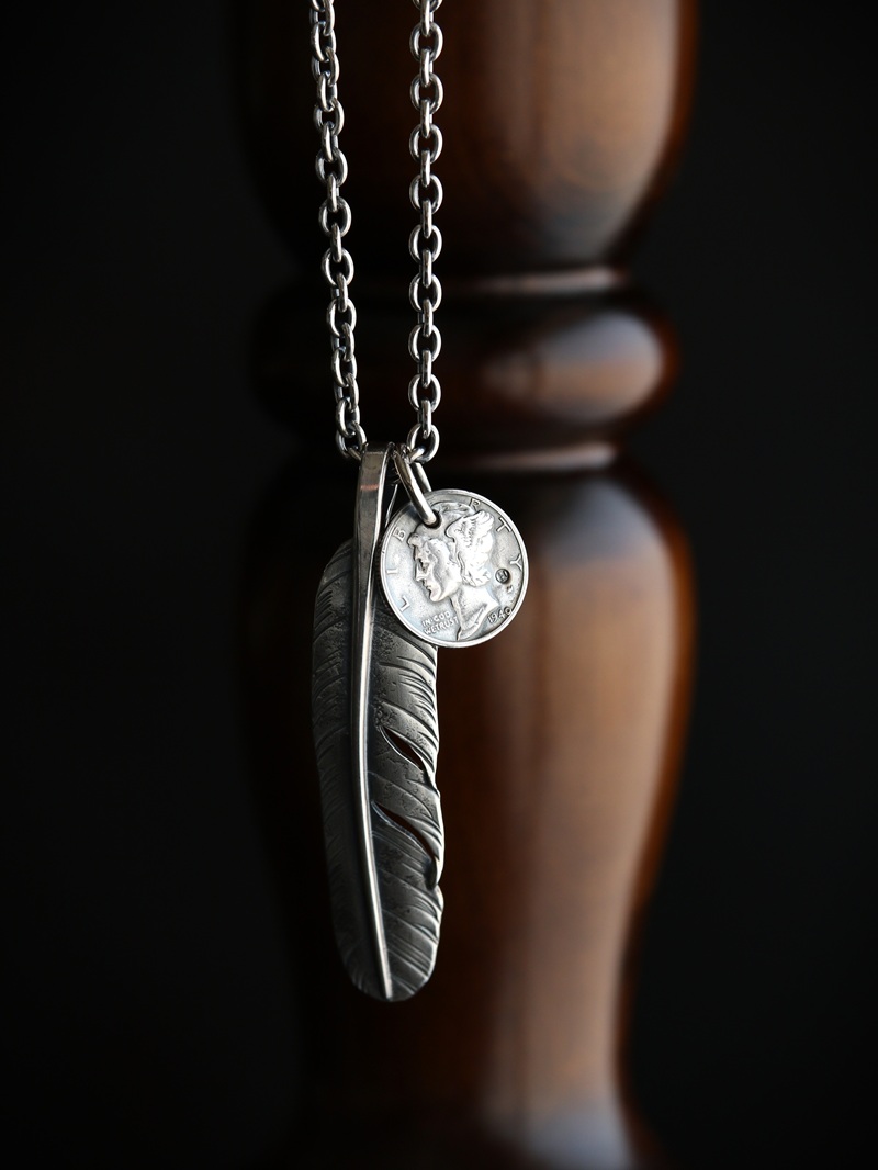 hemlock ヘムロック　シルバー　ネックレス hemlock ヘムロック Mercury Coin TOP マーキュリーコイントップ