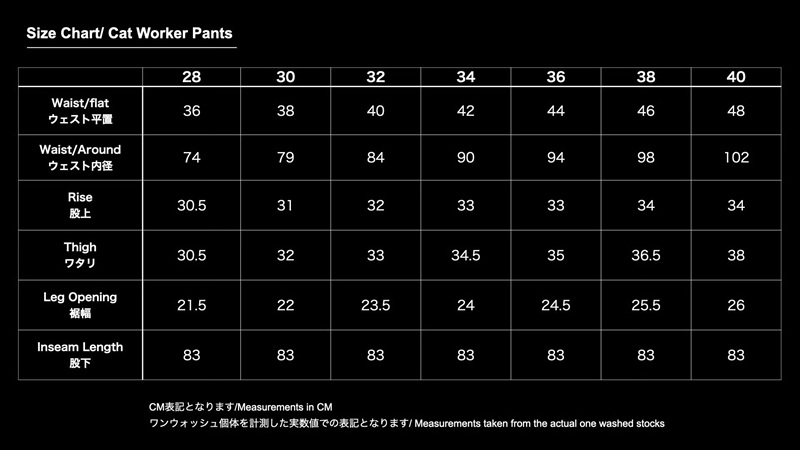TCB jeans TCBジーンズ Cat Worker Pants キャットワーカーパンツ フリスコパンツ