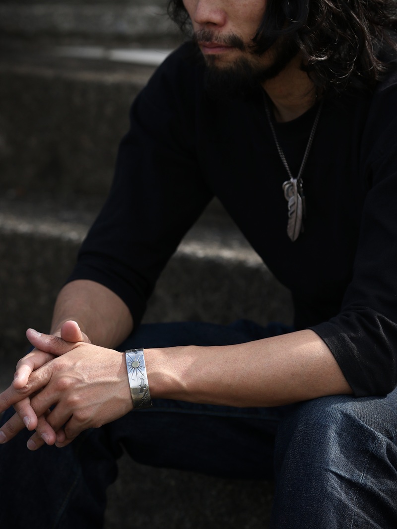 Hemlock ヘムロック 別注 Two Eagle Bangle トゥー イーグル バングル