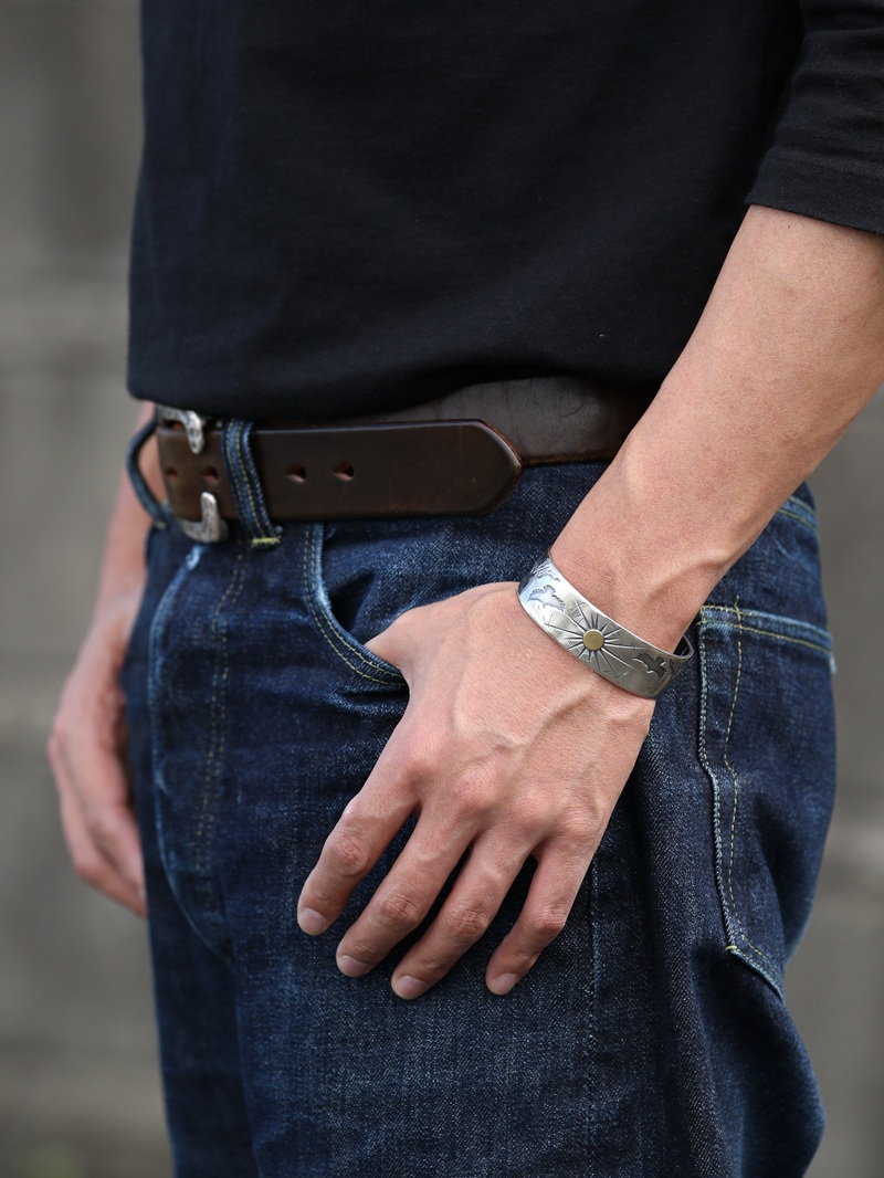 Hemlock ヘムロック 別注 Two Eagle Bangle トゥー イーグル バングル
