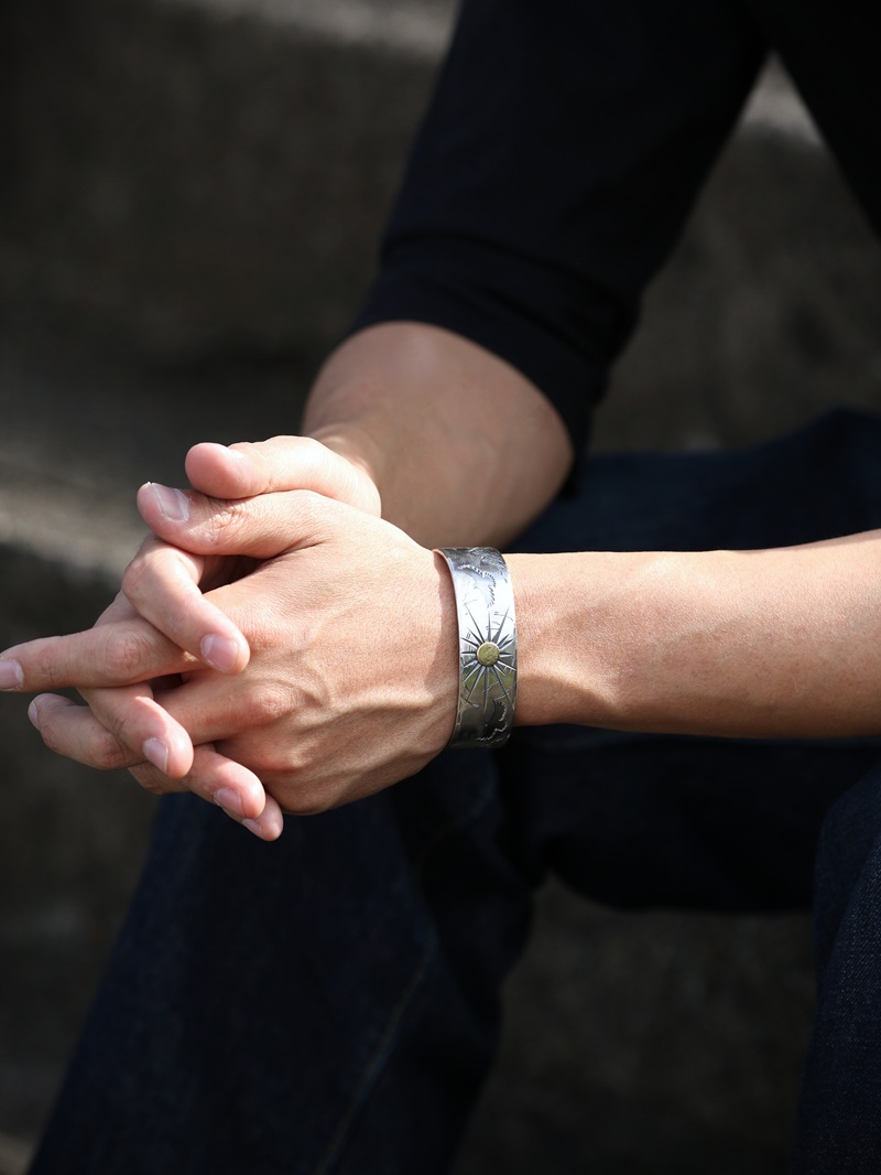 Hemlock ヘムロック 別注 Two Eagle Bangle トゥー イーグル バングル