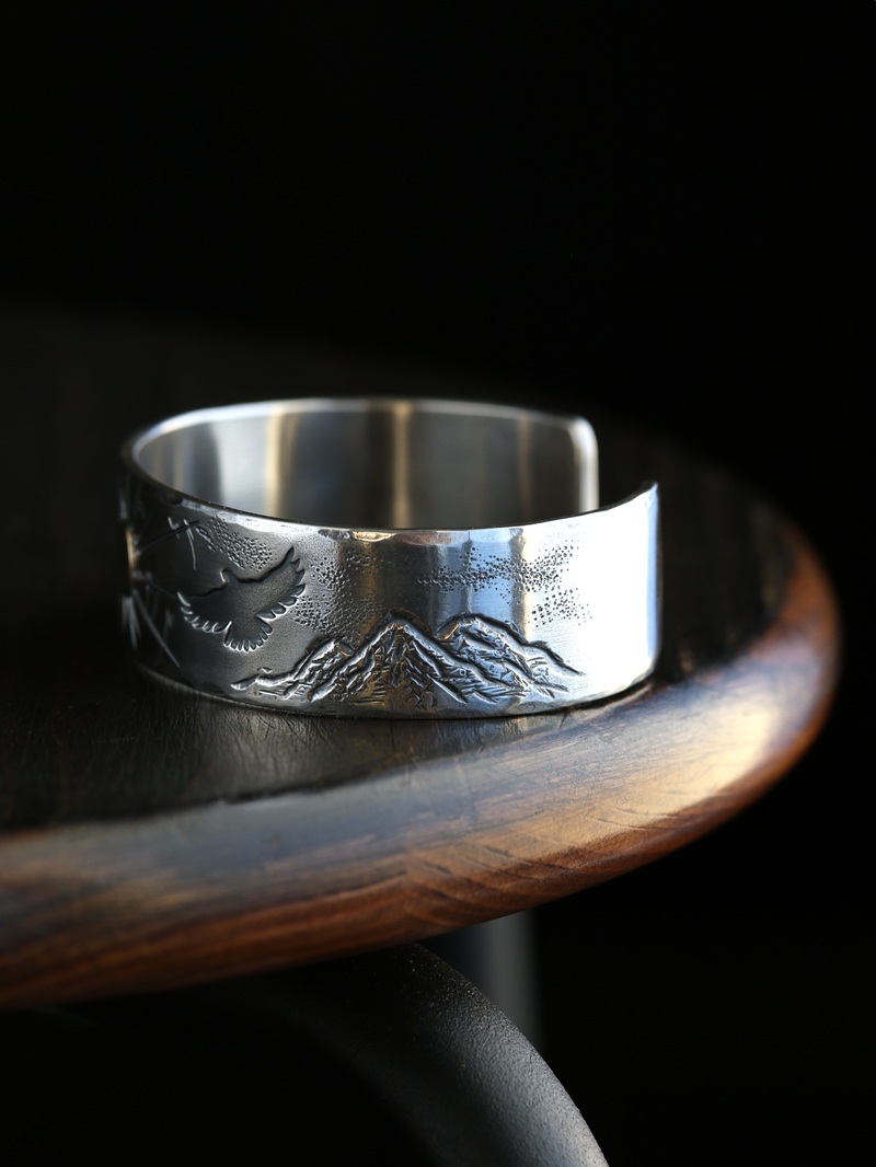 Hemlock ヘムロック 別注 Two Eagle Bangle トゥー イーグル バングル