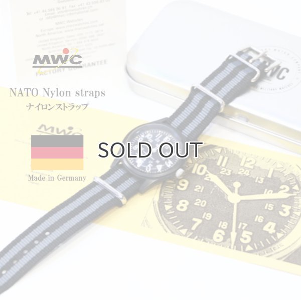画像1: MWC NATO Nylon straps ナイロンストラップ 18mm JBグレイ  (1)