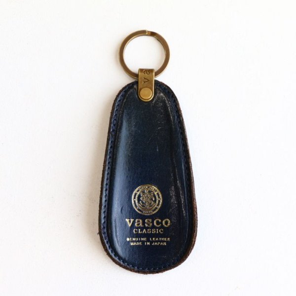 画像1:  Aging sample   vasco  LEATHER VOYAGE SHOE HORN  MARINE  (1)