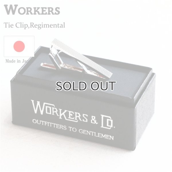 画像1: WORKERS  ワーカーズ  Tie Clip, Regimental  タイクリップ  レジメンタル (1)