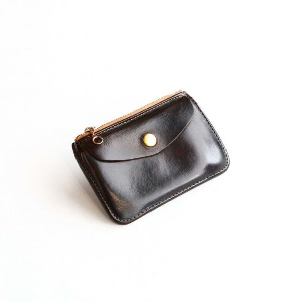 画像1:  Aging sample   Vintage Works  Leather Wallet  BLACK  (1)