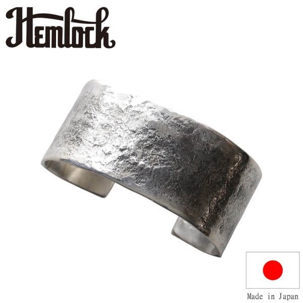 画像1: hemlock  ヘムロック  Board bangle -silver  ボードバングル シルバー  (1)