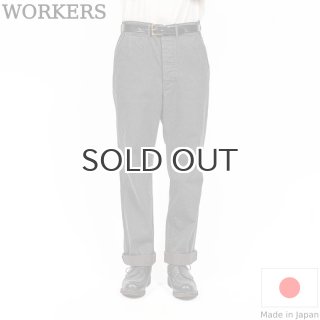 [未使用] WORKERS OFFICER TROUSERS WORKERS / Officer Trousers Vintage, Type 2 (10oz Black Denim